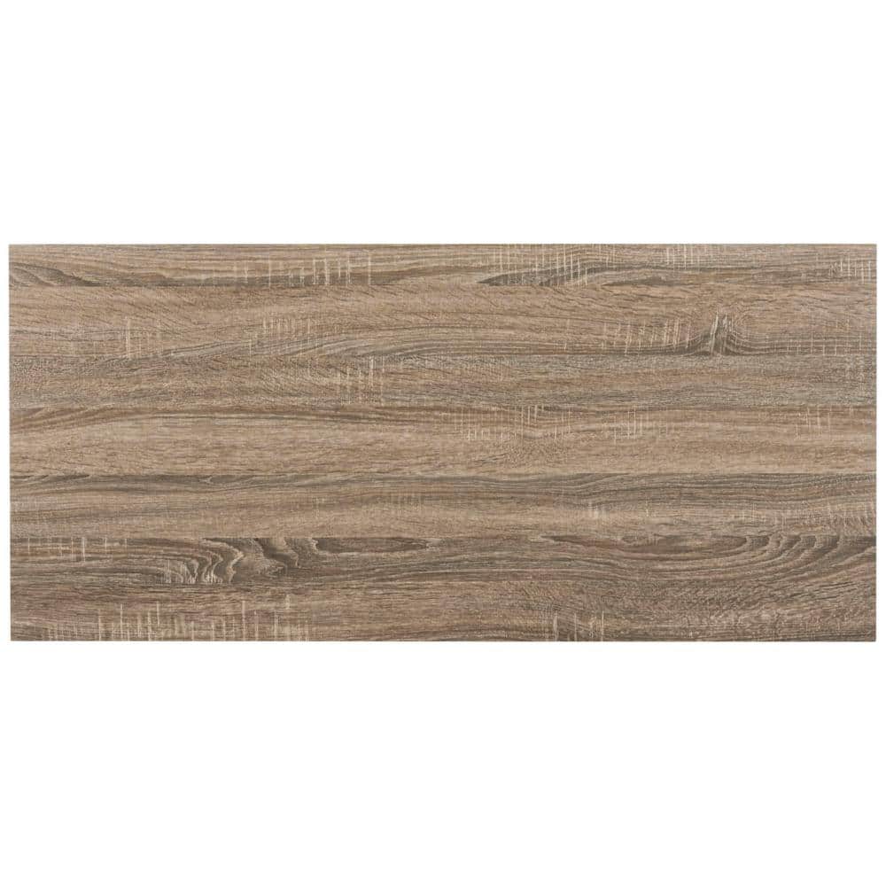Janison 47" Black and Brown Wood Home Office Desk