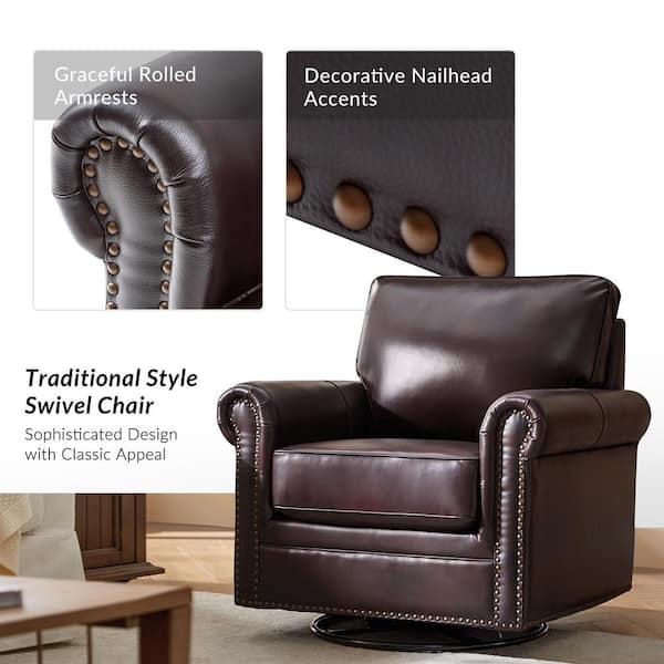 JAYDEN CREATION Jacindo Expresso Traditional Genuine Leather