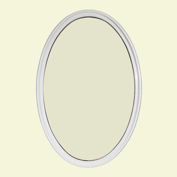 FrontLine 30 in. x 48 in. Oval White 4-9/16 in. Jamb 2-1/4 in. Interior Trim Geometric Aluminum Clad Wood Window