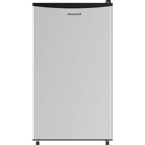 3.3 cu. ft. Compact Refrigerator in Stainless Steel with Freezer