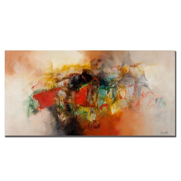 Trademark Fine Art 16 in. x 32 in. Abstract VI Canvas Art MA063-C1632GG ...