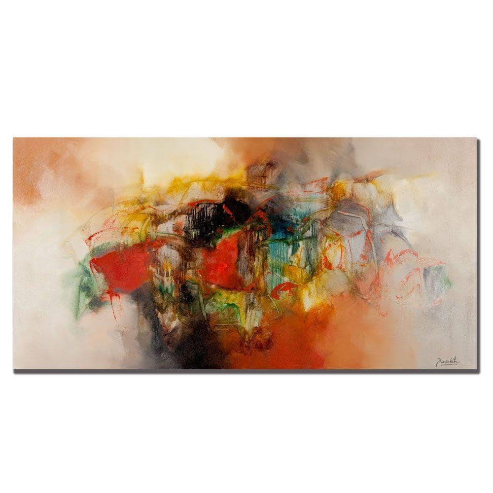Zavaleta Abstract VI Large Canvas Art in Bright Colors