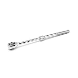 12 in. to 17-1/2 in. 1/2 in. Drive 72 Tooth Quick Release Extendable Teardrop Ratchet