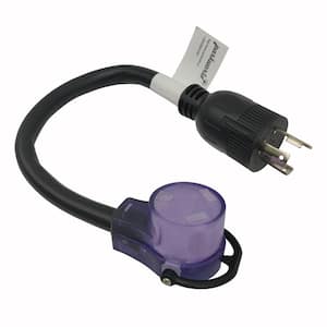 1.5 ft. 3-Wire 30 Amp 250-Volt Twist Lock NEMA L6-30P Plug to RV 30 Amp 125-Volt TT-30R Adapter Cord (L6-30P to TT-30R)