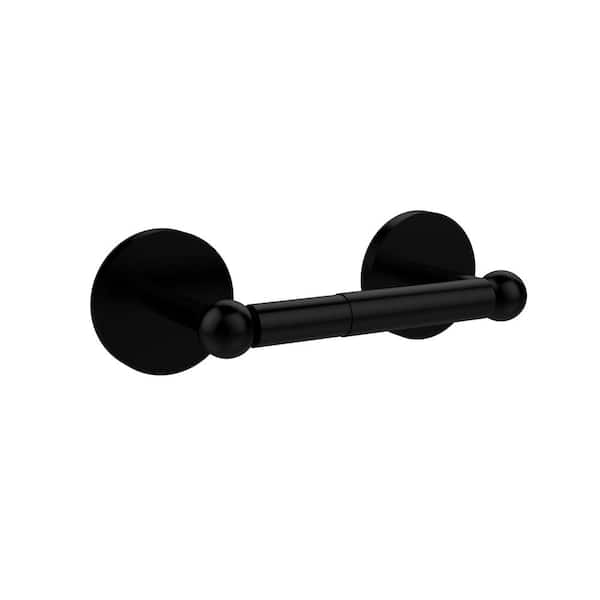 Allied Brass Matte Black Freestanding Single Post Toilet Paper Holder in  the Toilet Paper Holders department at