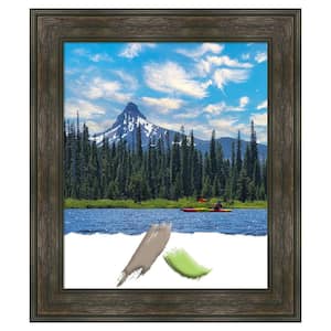Rail Rustic Char Picture Frame Opening Size 20 x 24 in.