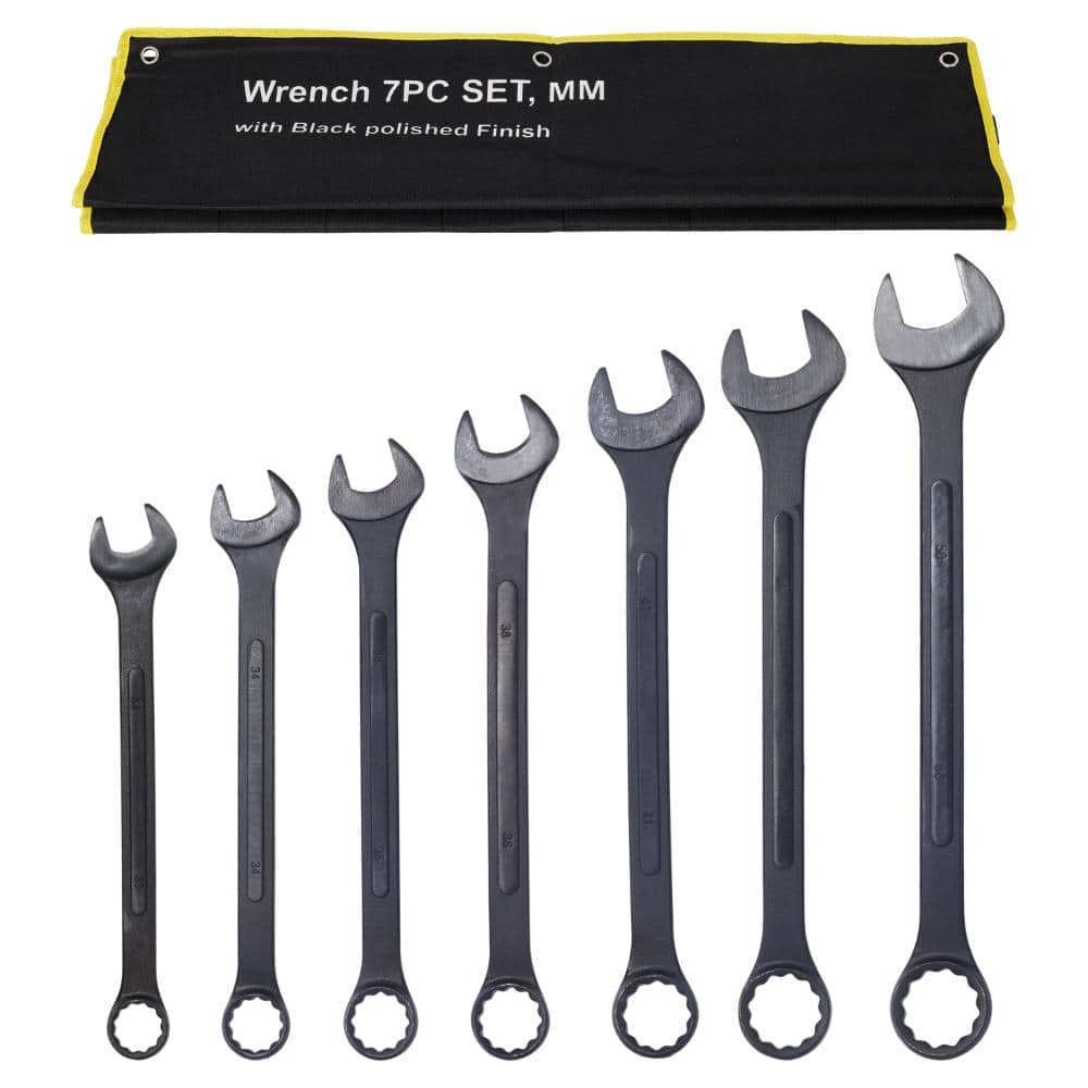 7-Piece Metric Jumbo Combination Wrench Set,Extra Large 33/34/36/38/41/46/50mm Black-Oxide Steel price history on PriceWatchPro