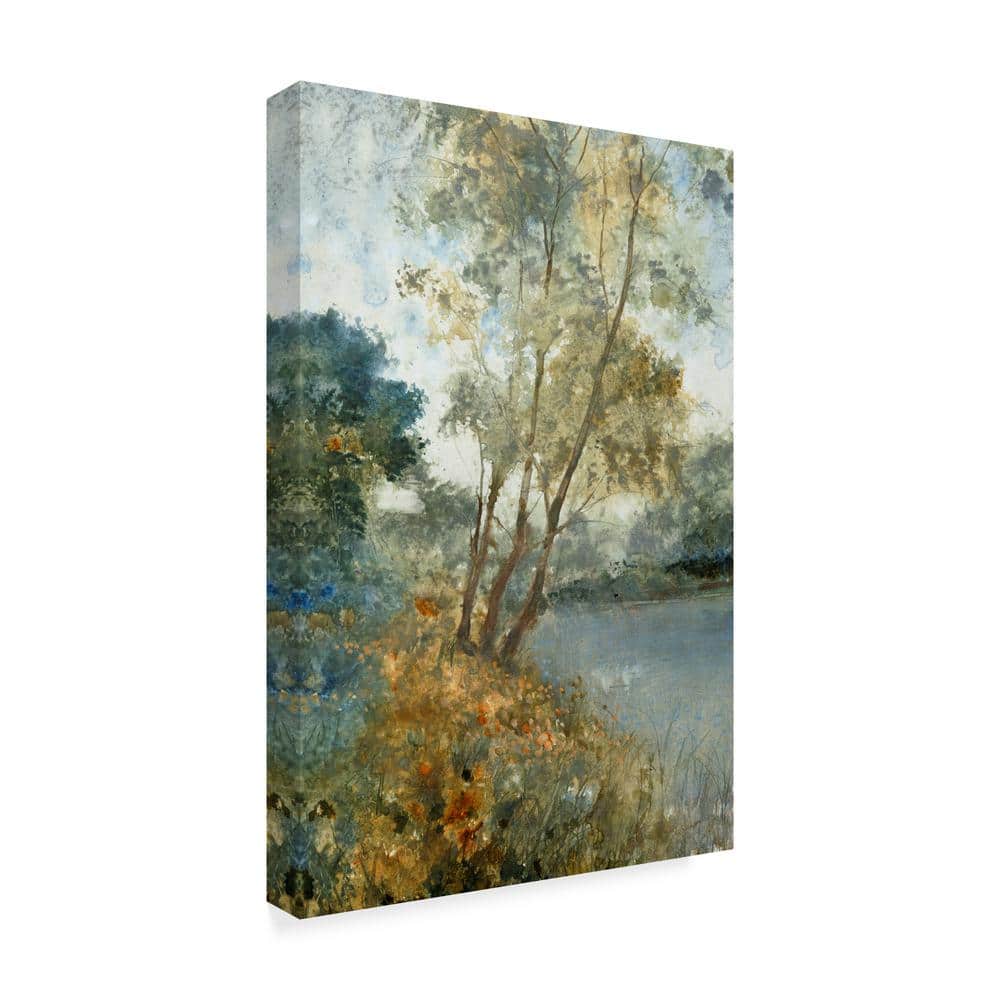 Ethereal Waters Landscape Canvas Print in Multicolor