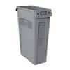 Slim Jim 23 Gal. Gray Vented Trash Can