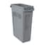 Rubbermaid Commercial Products Slim Jim 23 Gal. Gray Vented Trash Can ...