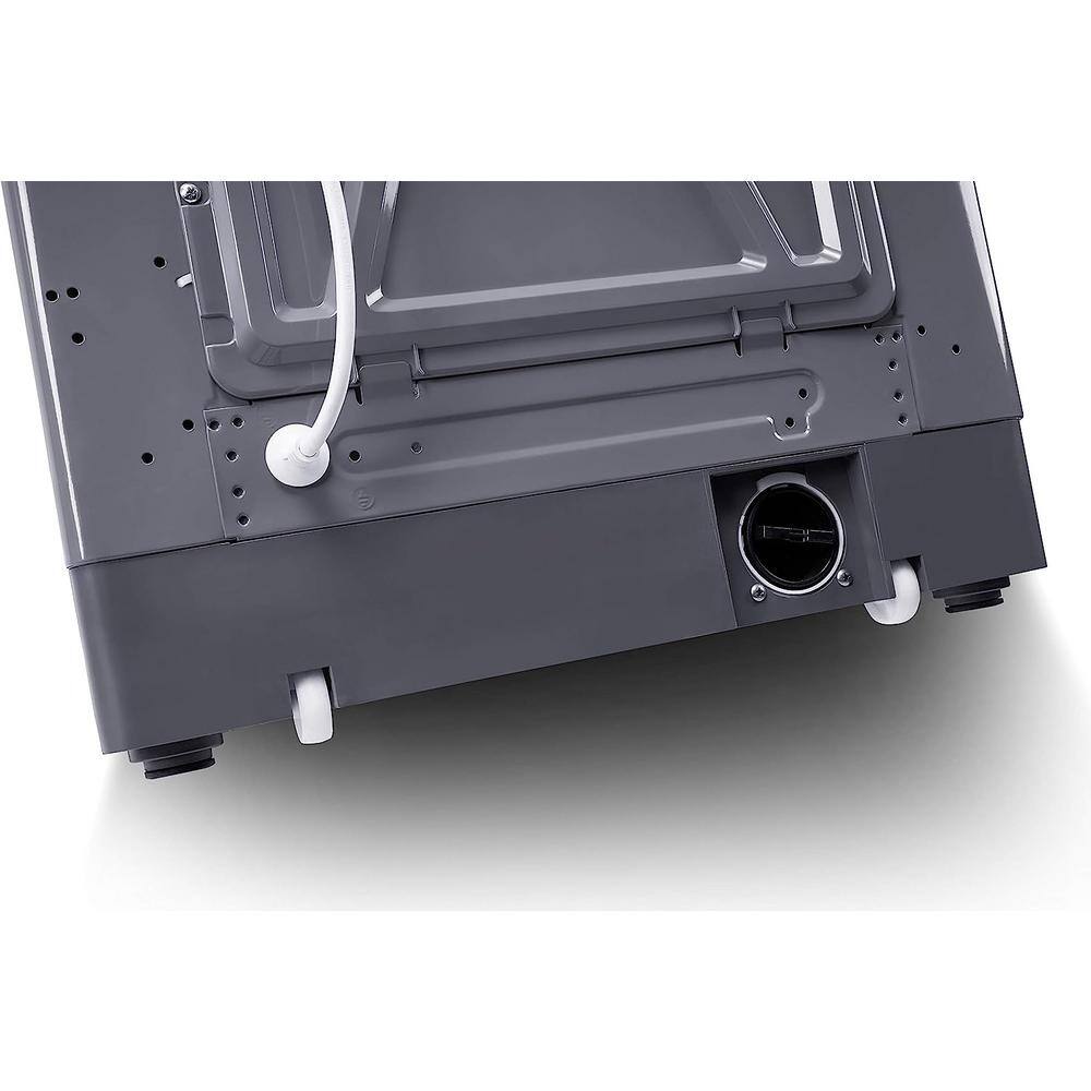 Gray Stainless Steel Top-Loading Electric Washer for RV
