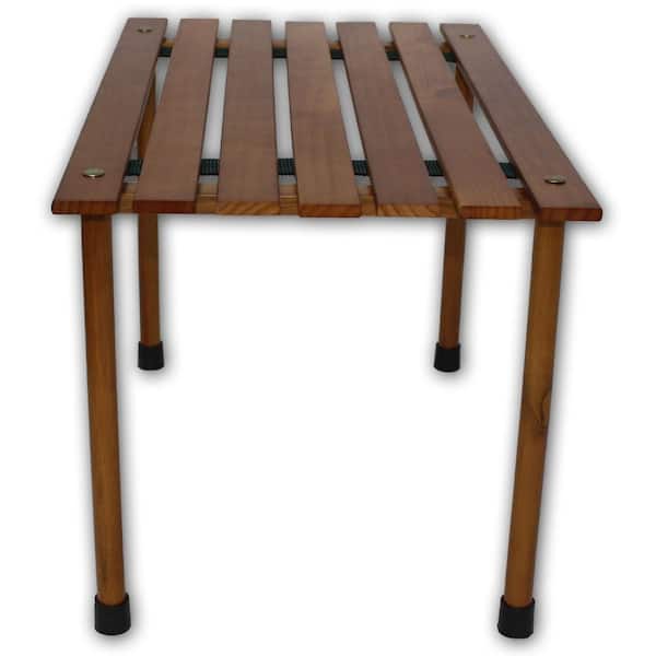 TIAB Table in a Bag Brown Wood Folding Outdoor Picnic Table