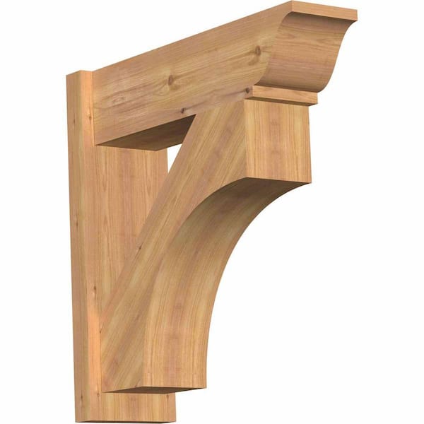 Ekena Millwork 8 in. x 26 in. x 26 in. Westlake Traditional Smooth Western Red Cedar Outlooker