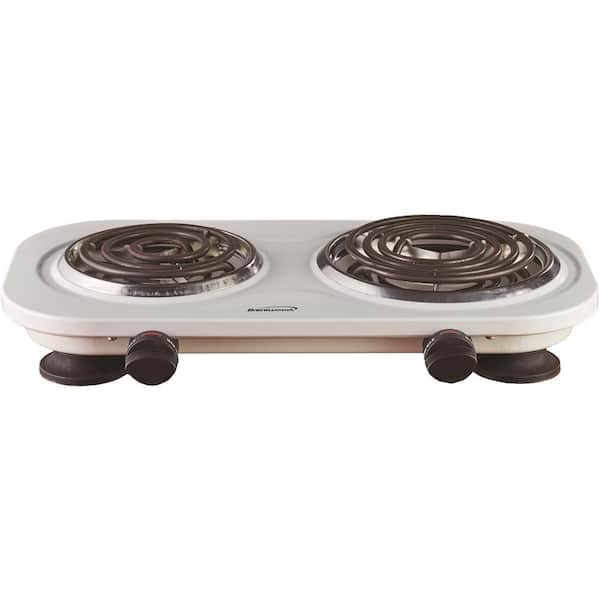Brentwood Appliances 2-Burner 30 in. White Electric Burner TS-361W - The  Home Depot