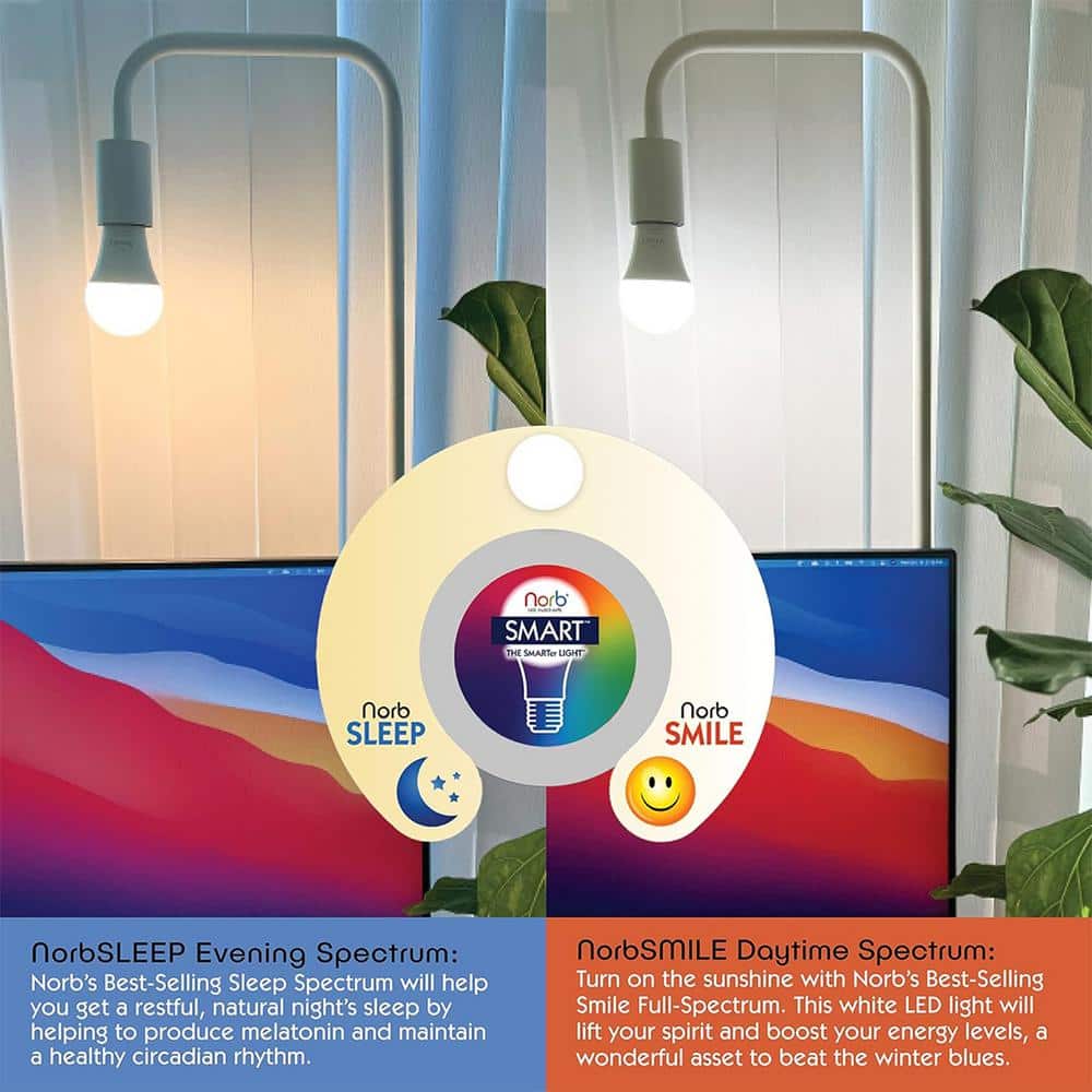 NorbSMART 9W Multicolor Dimmable LED Smart Light Bulb