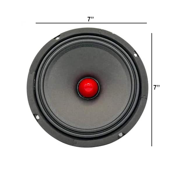 Lukyamzn 6.5 in. Mid-Range Red Aluminium Bullet Pro Audio Lukyamzn 6.5 in. Mid-Range Red Aluminium Bullet Pro Audio
