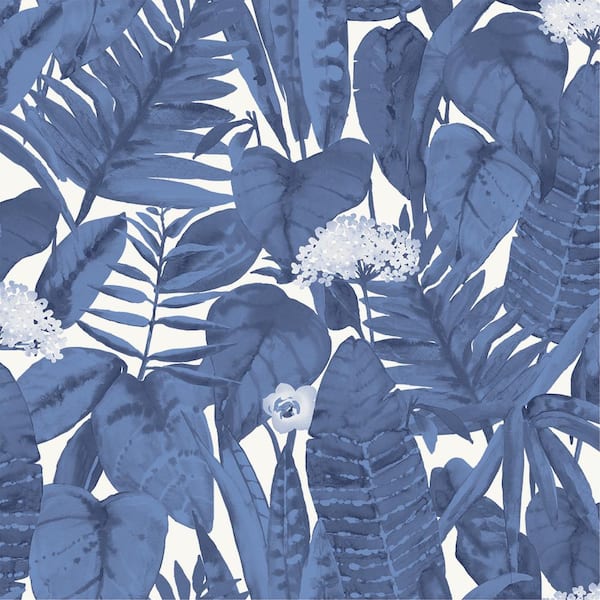 Tempaper Tropical Blue Peel and Stick Wallpaper Sample