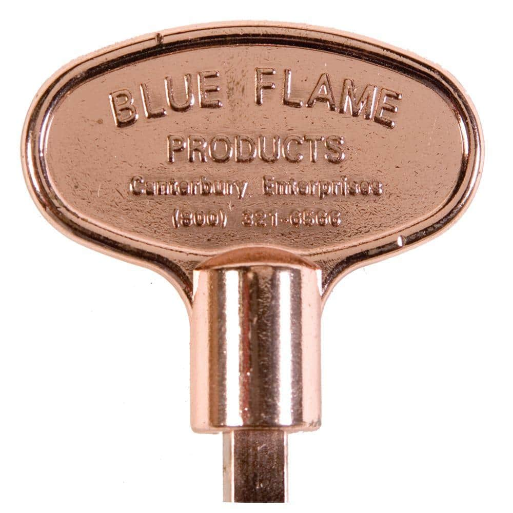 Blue Flame 3 in. Universal Gas Valve Key in Polished Copper