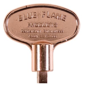 3 in. Universal Gas Valve Key in Polished Copper