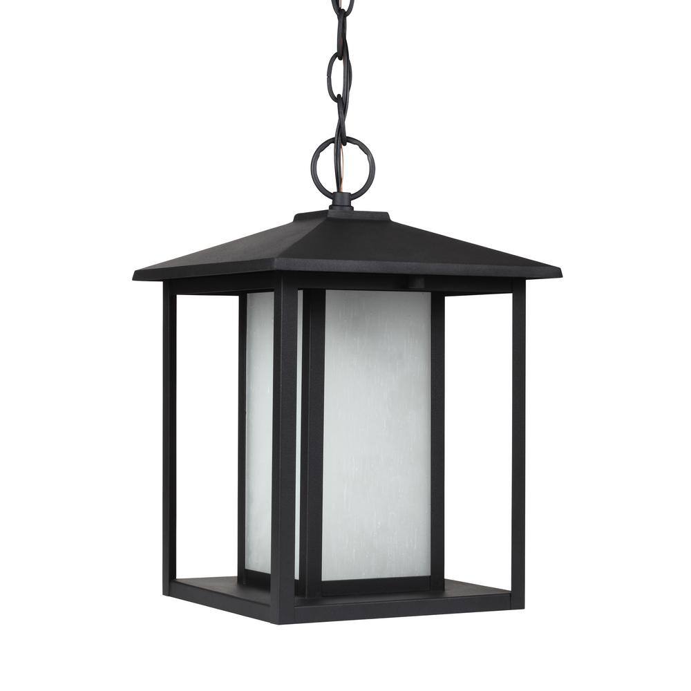 Hunnington Black 1-Light Outdoor Hanging Pendant price history on PriceWatchPro