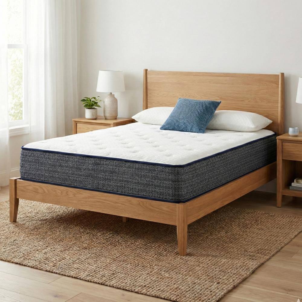 Polar Hybrid Twin Medium Mattress Gel Memory Foam and Pocket Coil 10 in. Bed-in-a-Box Mattress