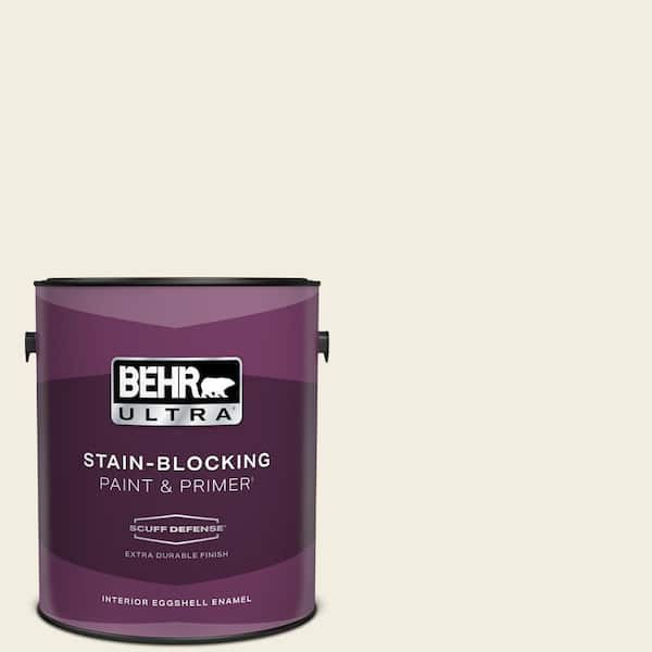 BEHR ULTRA 1 gal. #12 Swiss Coffee Extra Durable Eggshell Enamel Interior Paint & Primer