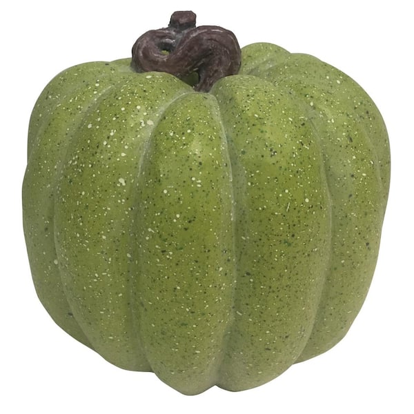 8.5 in. Harvest Pumpkin in Green