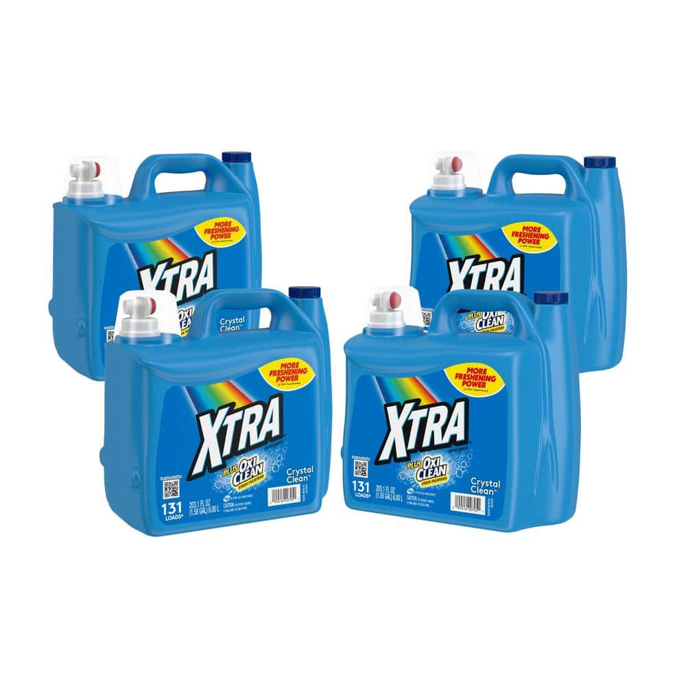 Xtra 203.1 oz. Crystal Clean plus Oxiclean Dual HE Liquid Laundry
