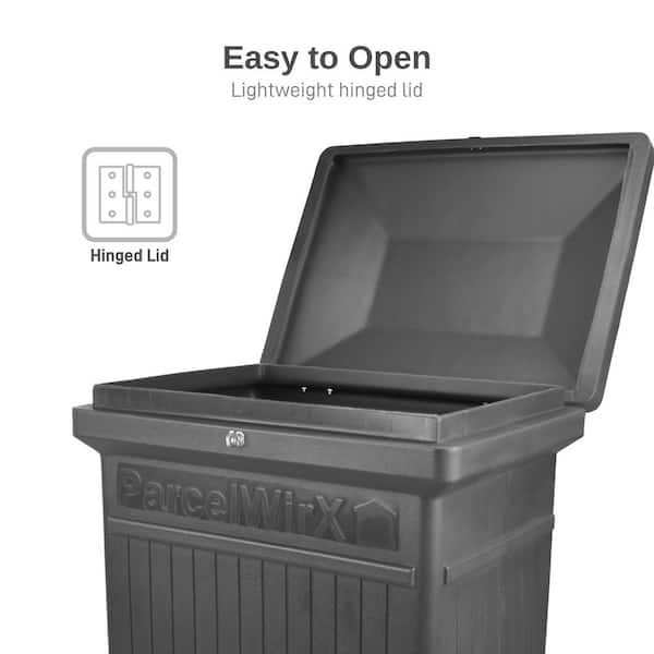 RTS Home Accents ParcelWirx Graphite Vertical Lockable Package