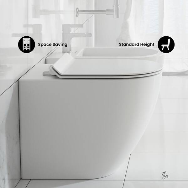 St. Tropez Elongated Toilet Bowl Only in Glossy White