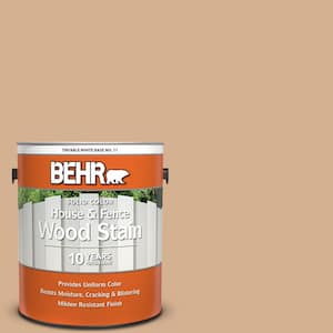 1 gal. #HDC-NT-04 Creme De Caramel Solid Color House and Fence Exterior Wood Stain
