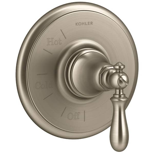 KOHLER Artifacts Swing Lever 1-Handle Pressure Balancing Valve Trim Kit in Vibrant Brushed Bronze (Valve Not Included)