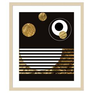 Spacey II by Regina Morre 21 in. W x 25 in. H. Wood Framed Wall Art Print Framed in Brown