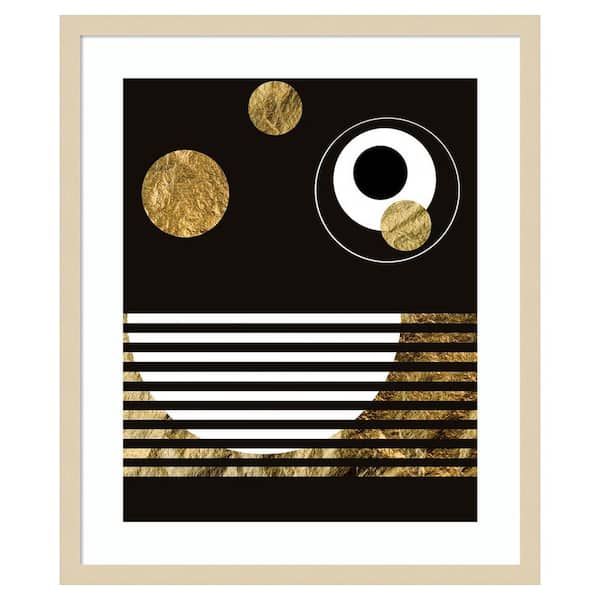 Amanti Art Spacey II by Regina Morre 21 in. W x 25 in. H. Wood Framed Wall Art Print Framed in Brown