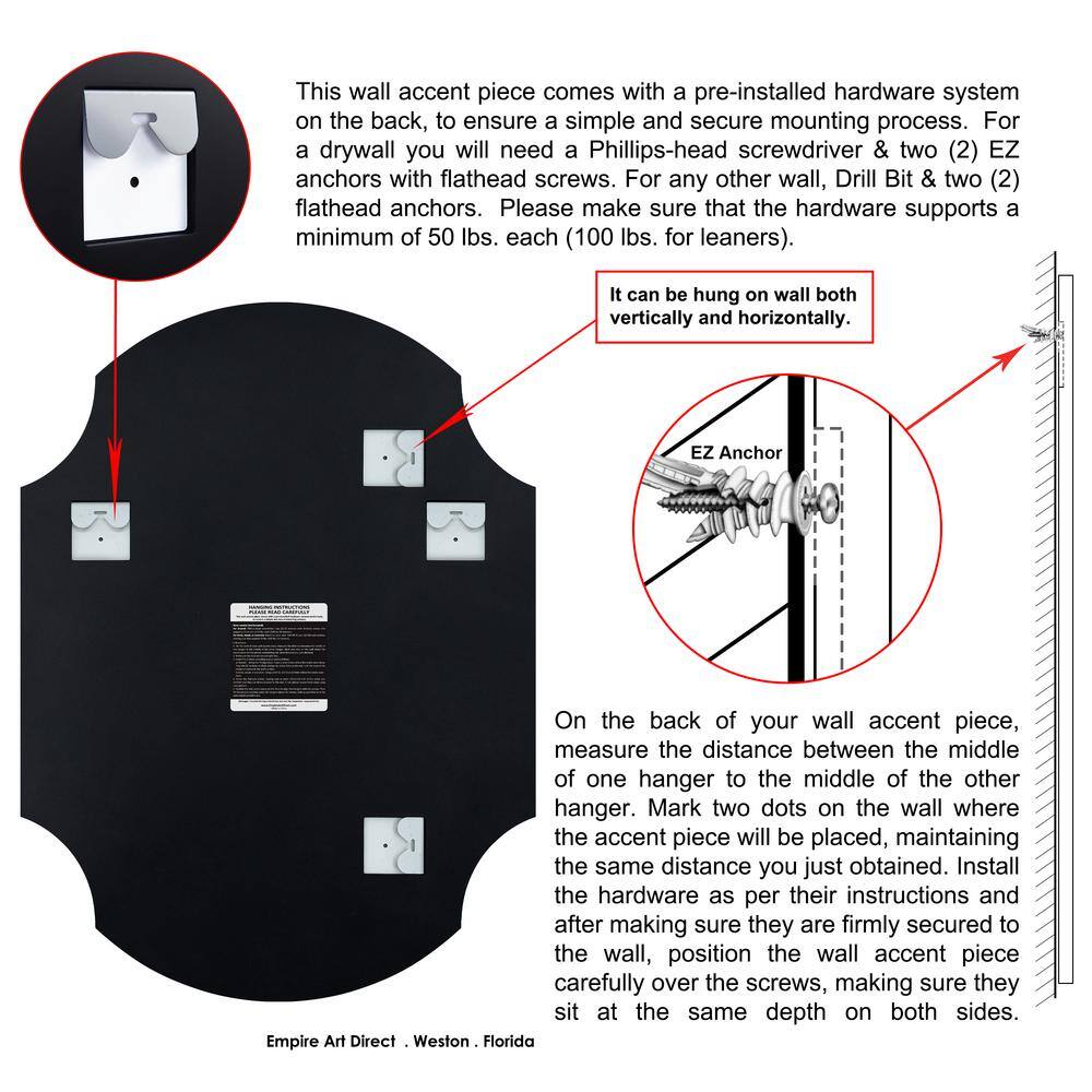 Frameless Beveled Rectangular Black Matte Bathroom Mirror, 28" x 38"