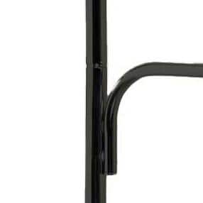 Matte Black Steel Hinge-It Clutterbuster Towel Bar