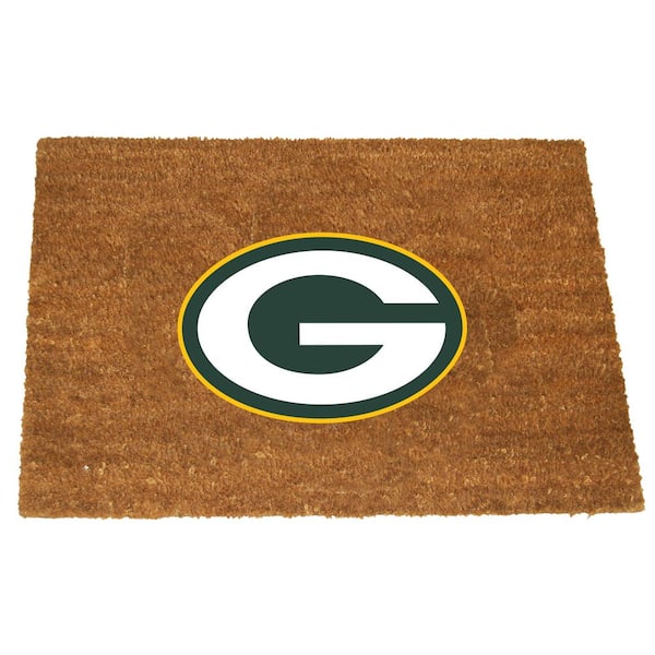 The Memory Company Green Bay Packers 19.5 in. x 29.5 in. Coir Fiber Colored Logo Door Mat