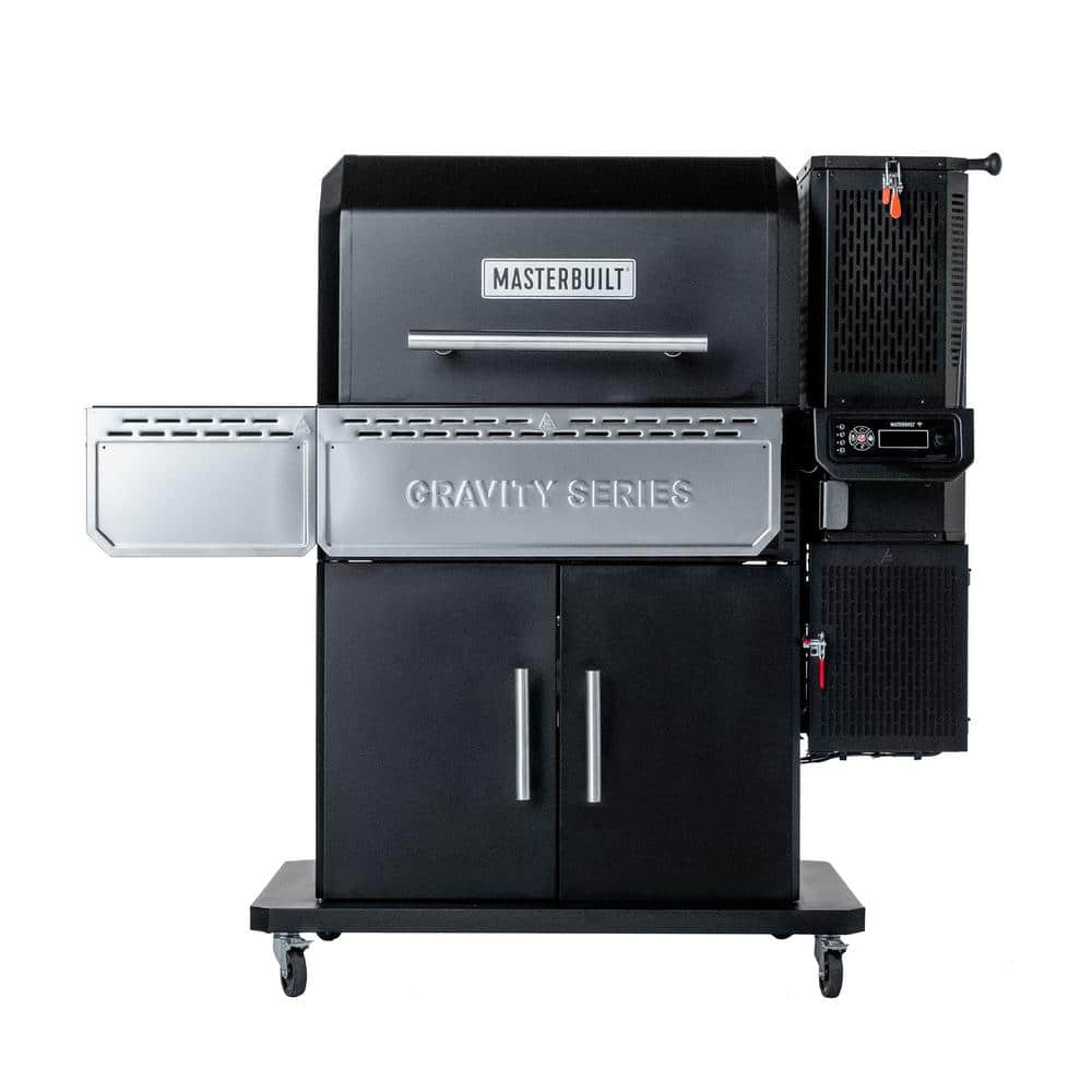 Gravity Series Charcoal Grill Plus Smoker in Black 1150 sq. in.