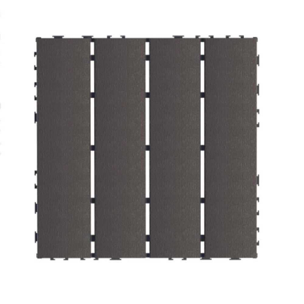 Pathway Tile Plastic Floor Paver 12 in. x 12 in. Outdoor Patio Interlocking