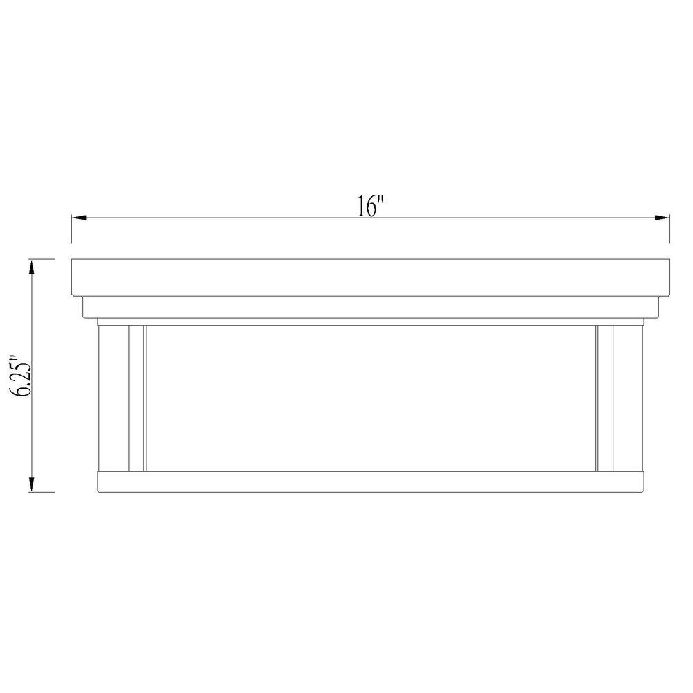 Clarion Transitional Bronze 3-Light Flush Mount with Waterglass Shade