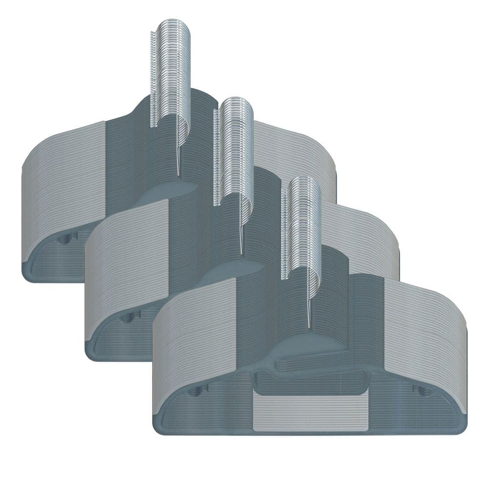 Compression Hanger Kit SIMPLIFY 128 Pack Plastic Ultimate Hangers in Dark Grey KIT-23360-Dg128 ...
