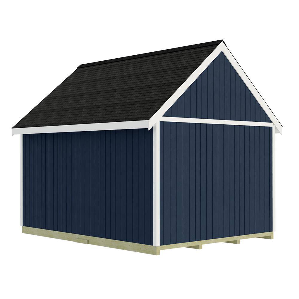 Glenwood 12' x 16' Brown Wood Garage Kit