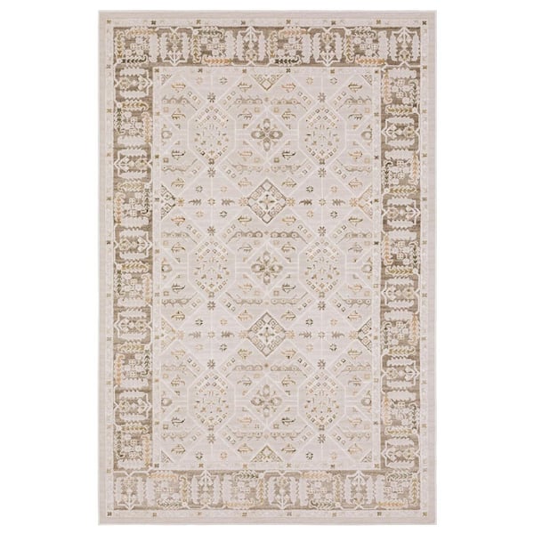 Florentina Beige 2 ft. x 7 ft. Traditional Area Rug