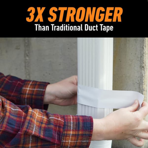 Gorilla Tape Large Roll - 1.88" X 30 Yards, The World's Toughest Duct Tape (White)
