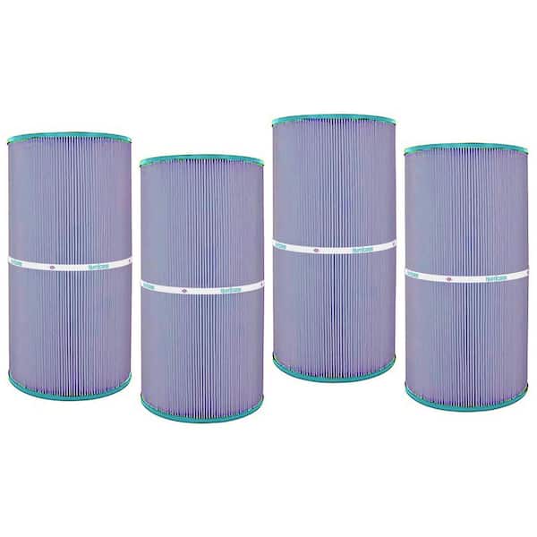 4 Pack HF7469-04P Platinum Purple Pool Filter Cartridge Replacement, 60 sq. ft Filtration Area