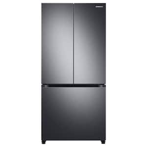 19.5 cu. ft. 3-Door French Door Smart Refrigerator in Fingerprint Resistant Black Stainless Steel, Standard Depth