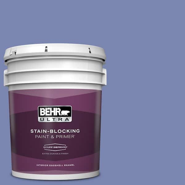 BEHR ULTRA 5 gal. #610B-5 Corsican Purple Extra Durable Eggshell Enamel Interior Paint & Primer