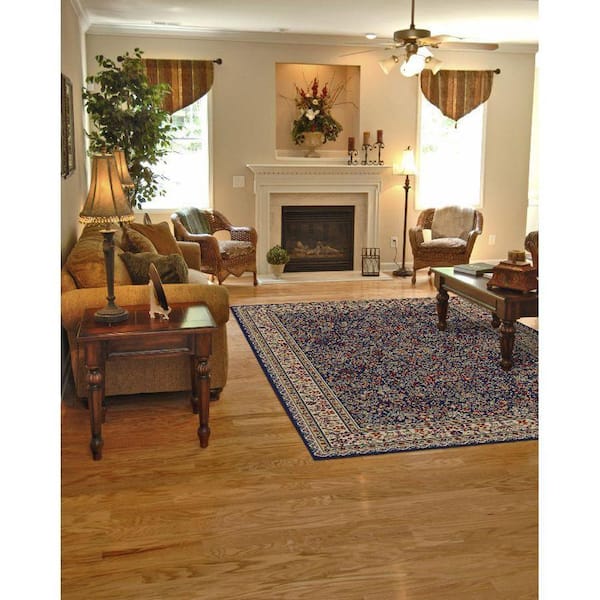 Jewel Sarouk Navy 3 ft. x 4 ft. Area Rug