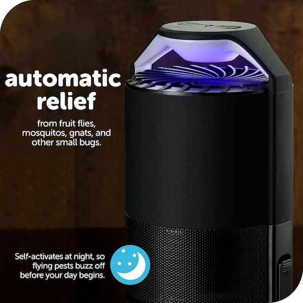 Misopily Black Indoor Insect Trap, Midnight Auto Mode Fan Powered