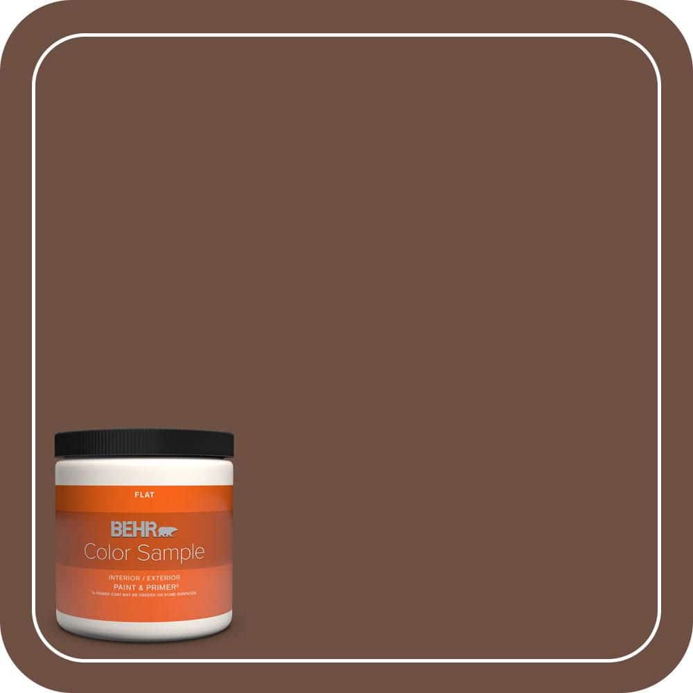 BEHR PREMIUM PLUS 8 oz. #PPU3-19 Moroccan Henna Flat Interior/Exterior Paint & Primer Color Sample